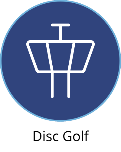 disc golf navy circle icon (png)